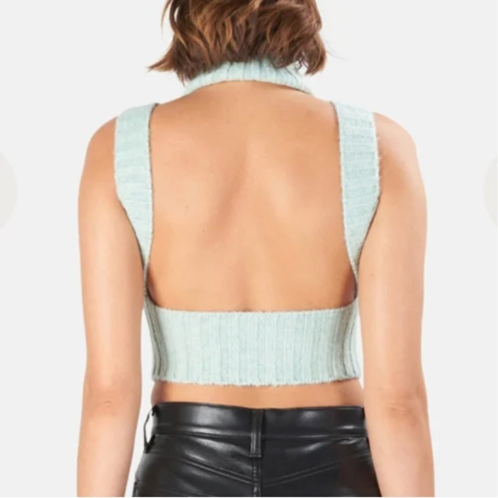 NWT For Love & Lemons Green Dominique Knit Tank XXS - Picture 2 of 5